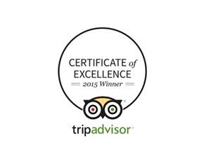 Hotel de Vigny TripAdvisor 2015 Certificate of Excellence